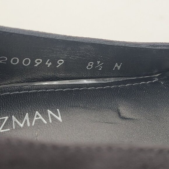 Stuart Weitzman Women's Suede Heels Gray Size 8.5 - Picture 9 of 10